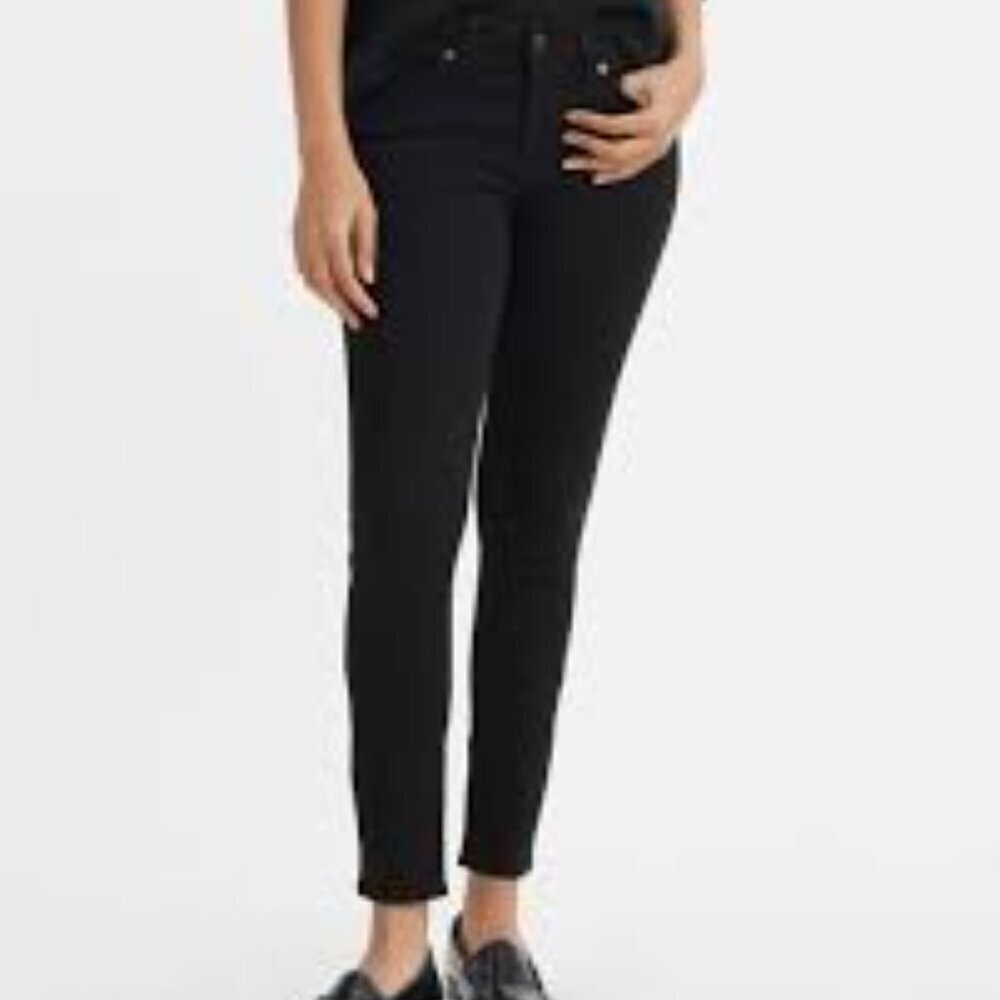NWT Levi's 711 Skinny Women's Black Jeans Size 16